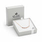 Rose Gold Twisted Zircons Pendant