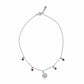 Silver Dainty Clover Charm Anklet