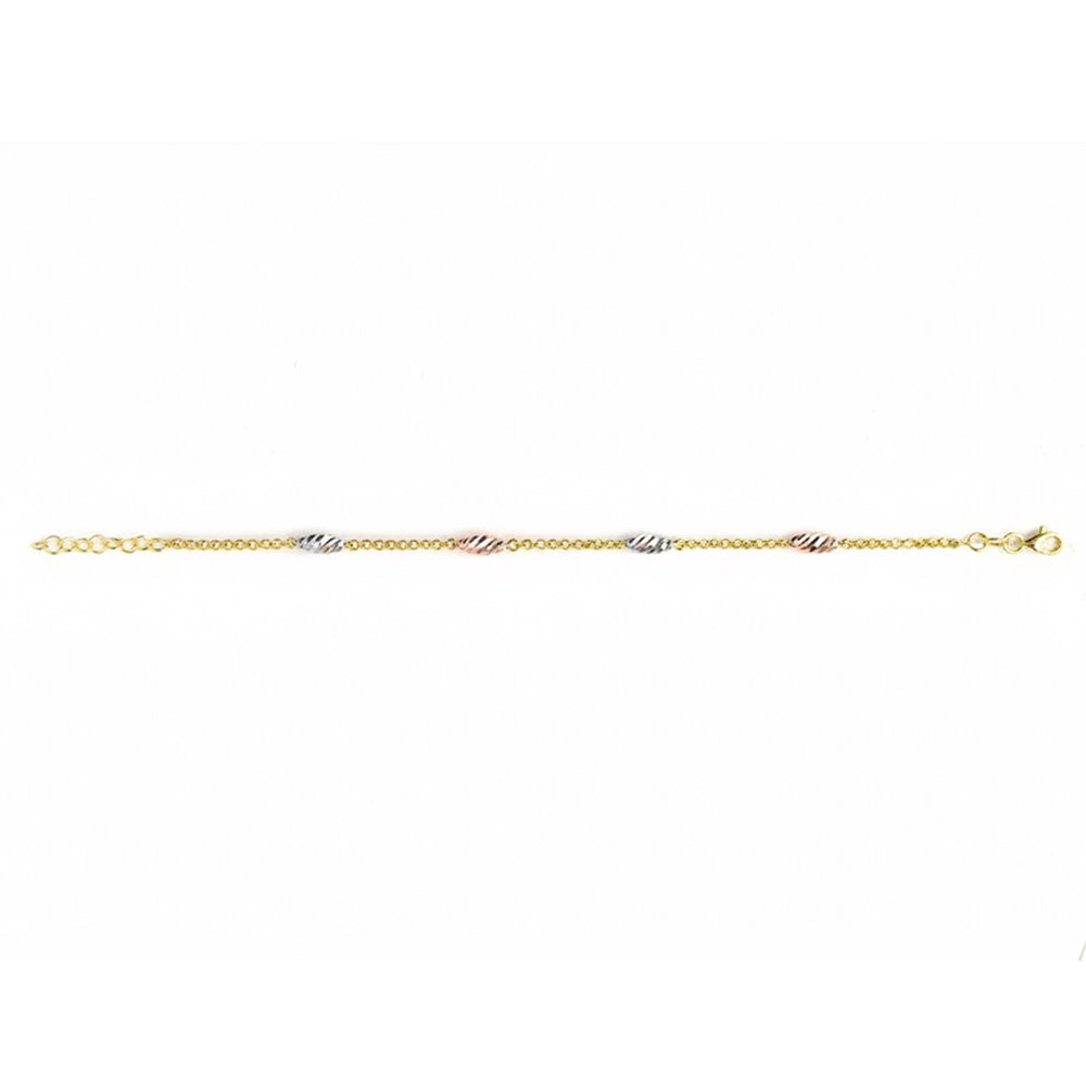 Gold Elegant Bracelet with Fusion of Colours