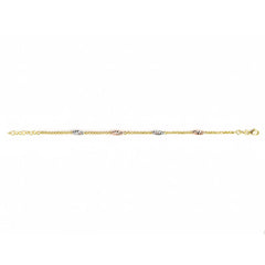 Gold Elegant Bracelet with Fusion of Colours