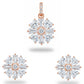 Rose gold Victorian Heart Pendant set