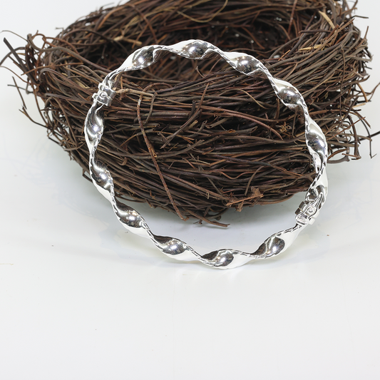 Silver Serpentine Twist Bracelet