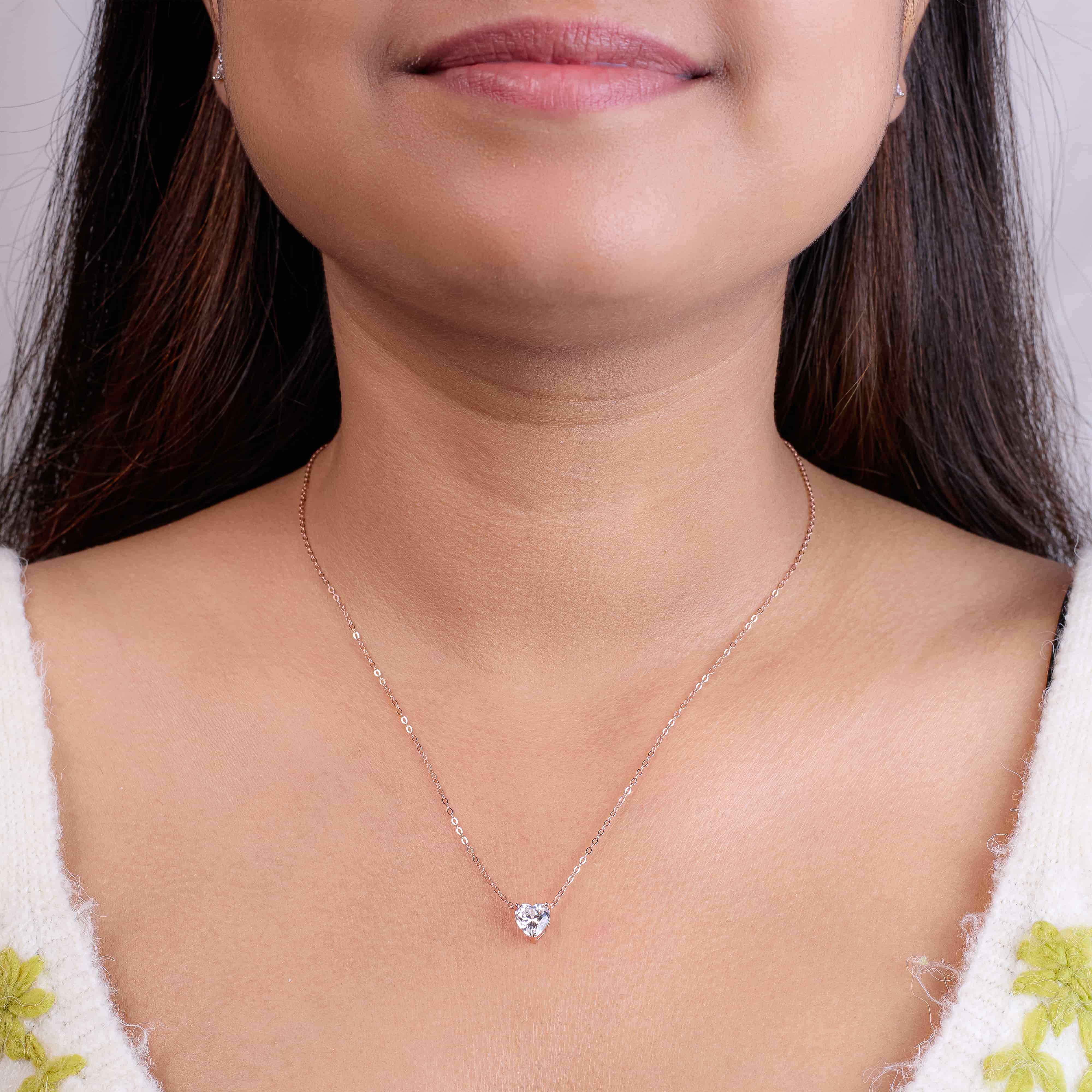 Rose Gold Sweetheart Necklace