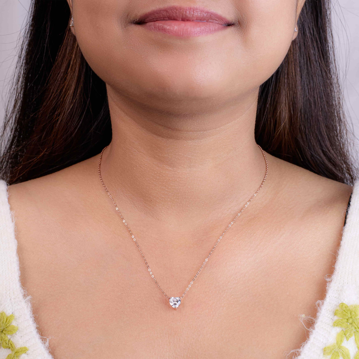 Rose Gold Sweetheart Necklace