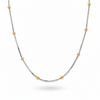 Silver Gold Beaded Box Chain For Her