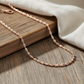 Rose Gold Twisted Curb Chain For Her