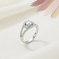 Silver Sparkling Solitaire Ring