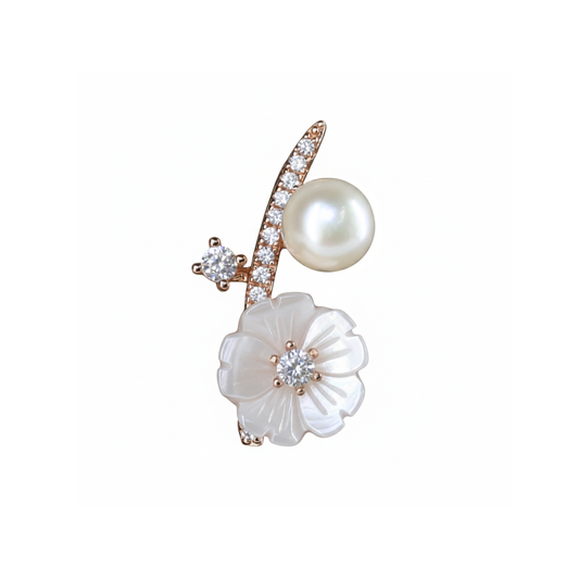 Rose Gold Exquisite Floral Pendant Set for Her