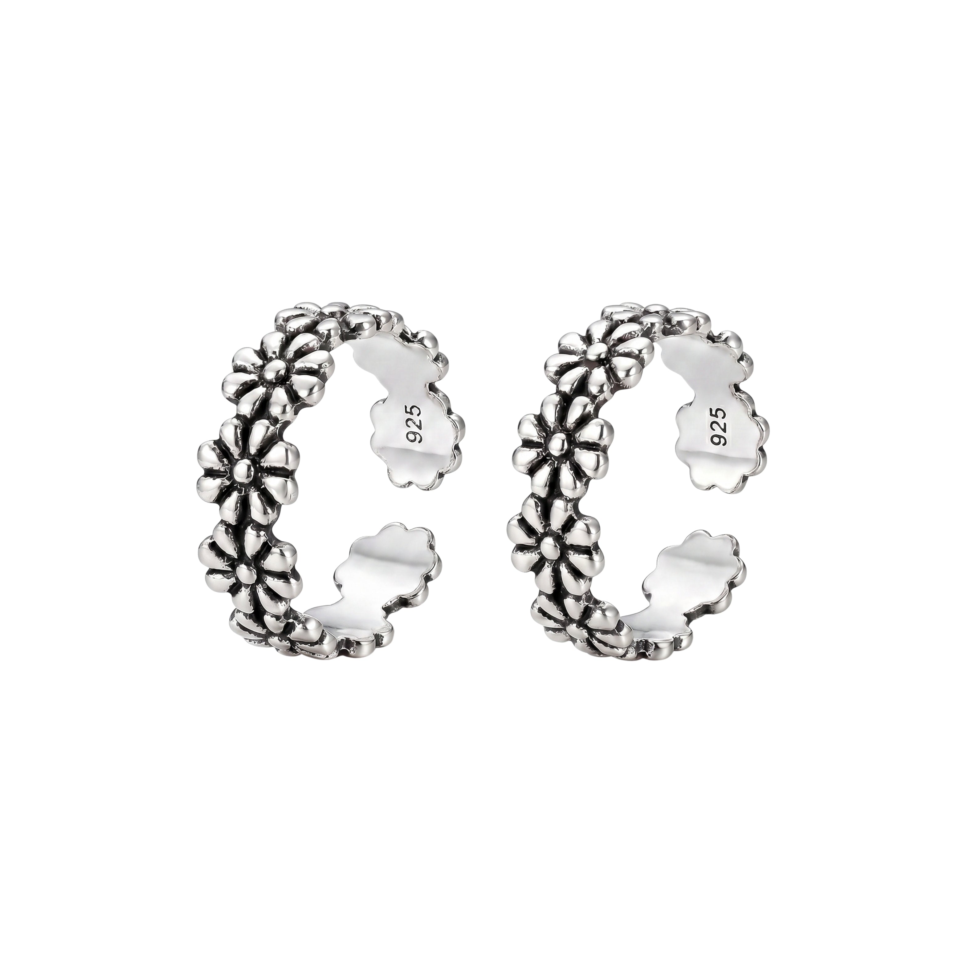 Silver Oxidised Dream Toe Ring