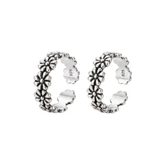 Silver Oxidised Dream Toe Ring