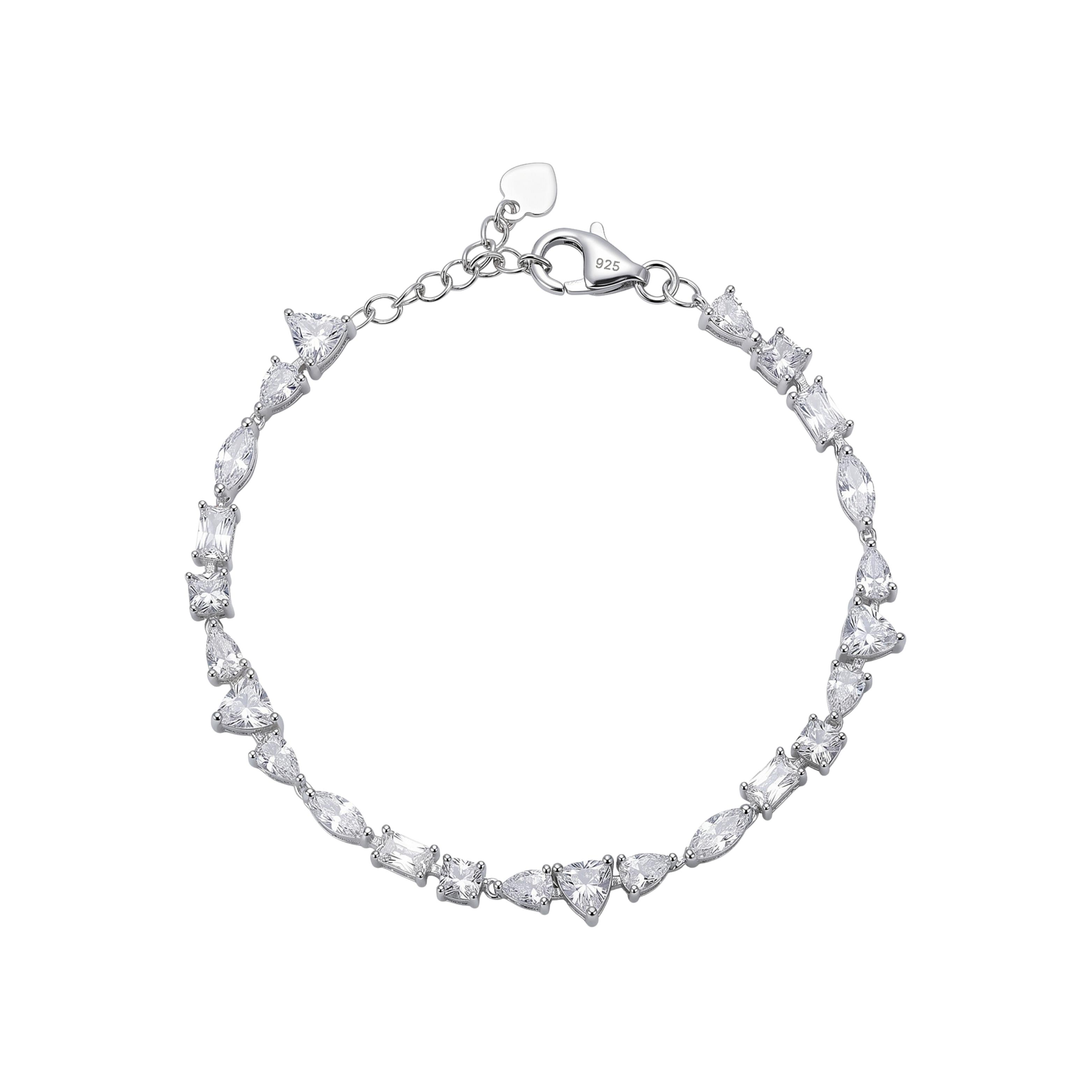 Silver Miniature Designer Hand Bracelet