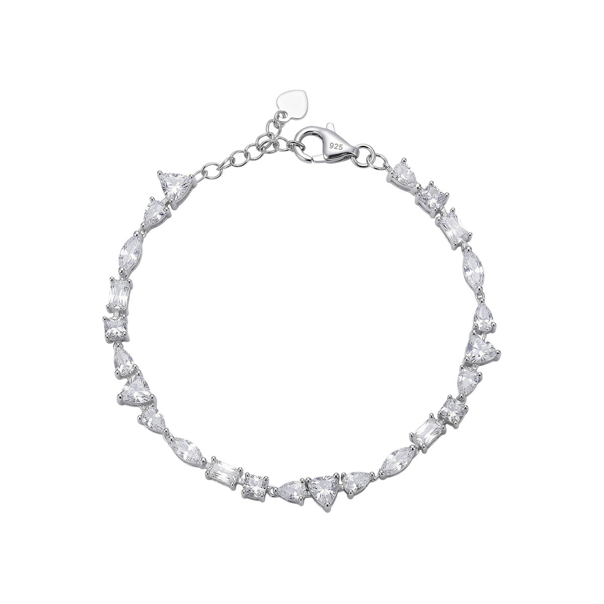 Silver Miniature Designer Hand Bracelet
