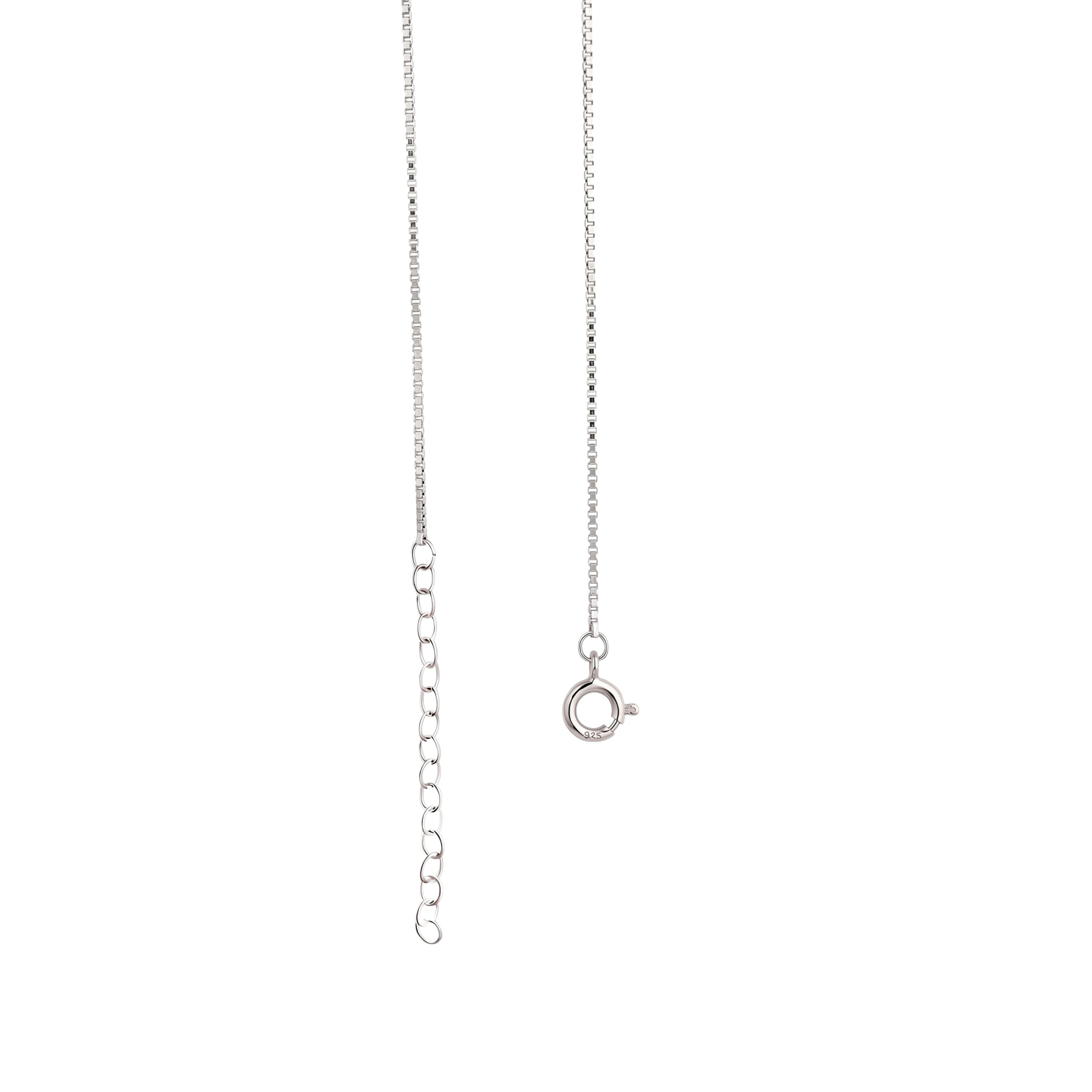 Silver Crimson Red Tear drop Victorian Chain pendant