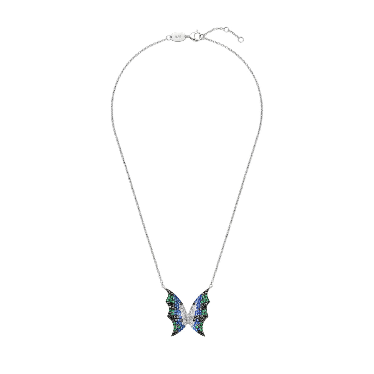 Silver Enchanted Butterfly Wing Necklace