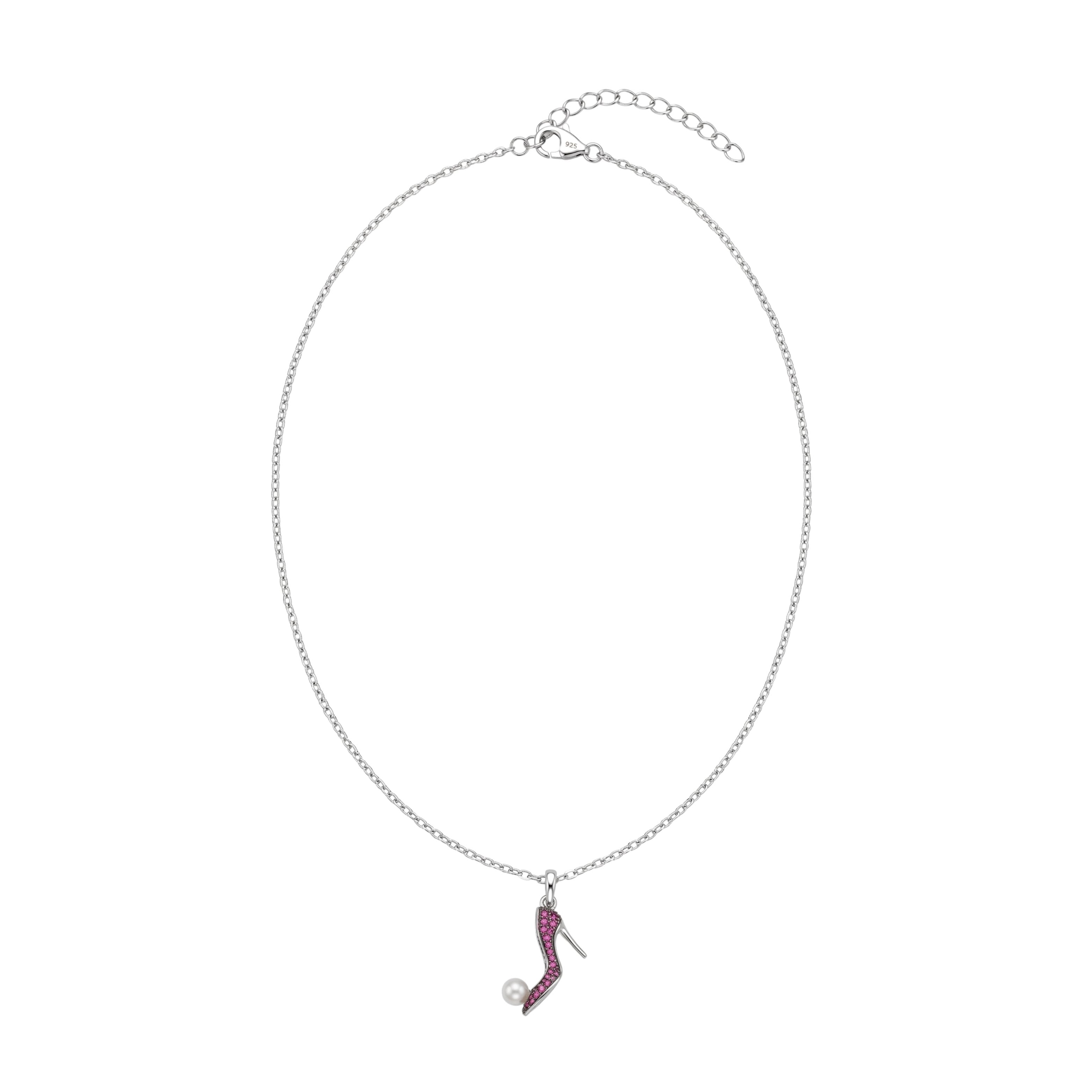 Silver High Heel Shoe Pendant For Her