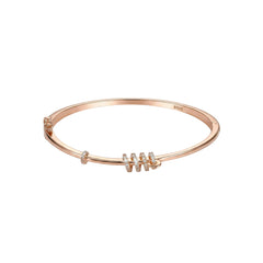 Rose gold Spring locked minimalist bracelet For her