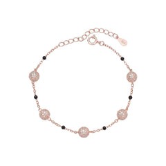 Rose gold Disco ball Chain Bracelet for her