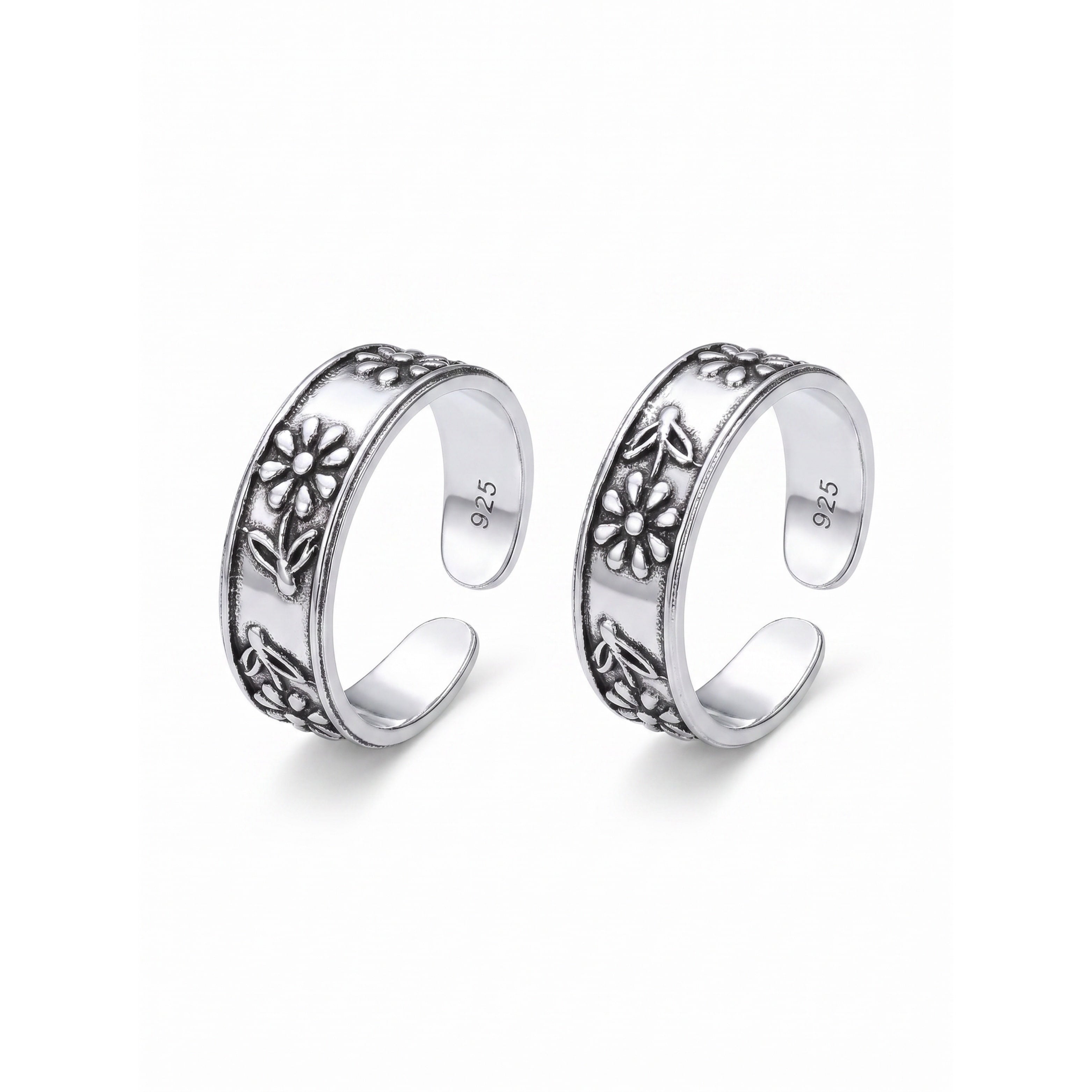 Silver Luxe Sunflower Toe Ring