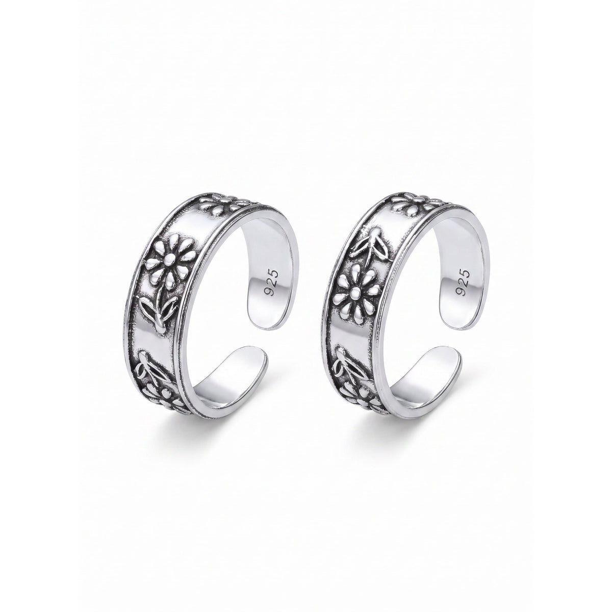 Silver Luxe Sunflower Toe Ring