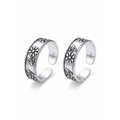 Silver Luxe Sunflower Toe Ring