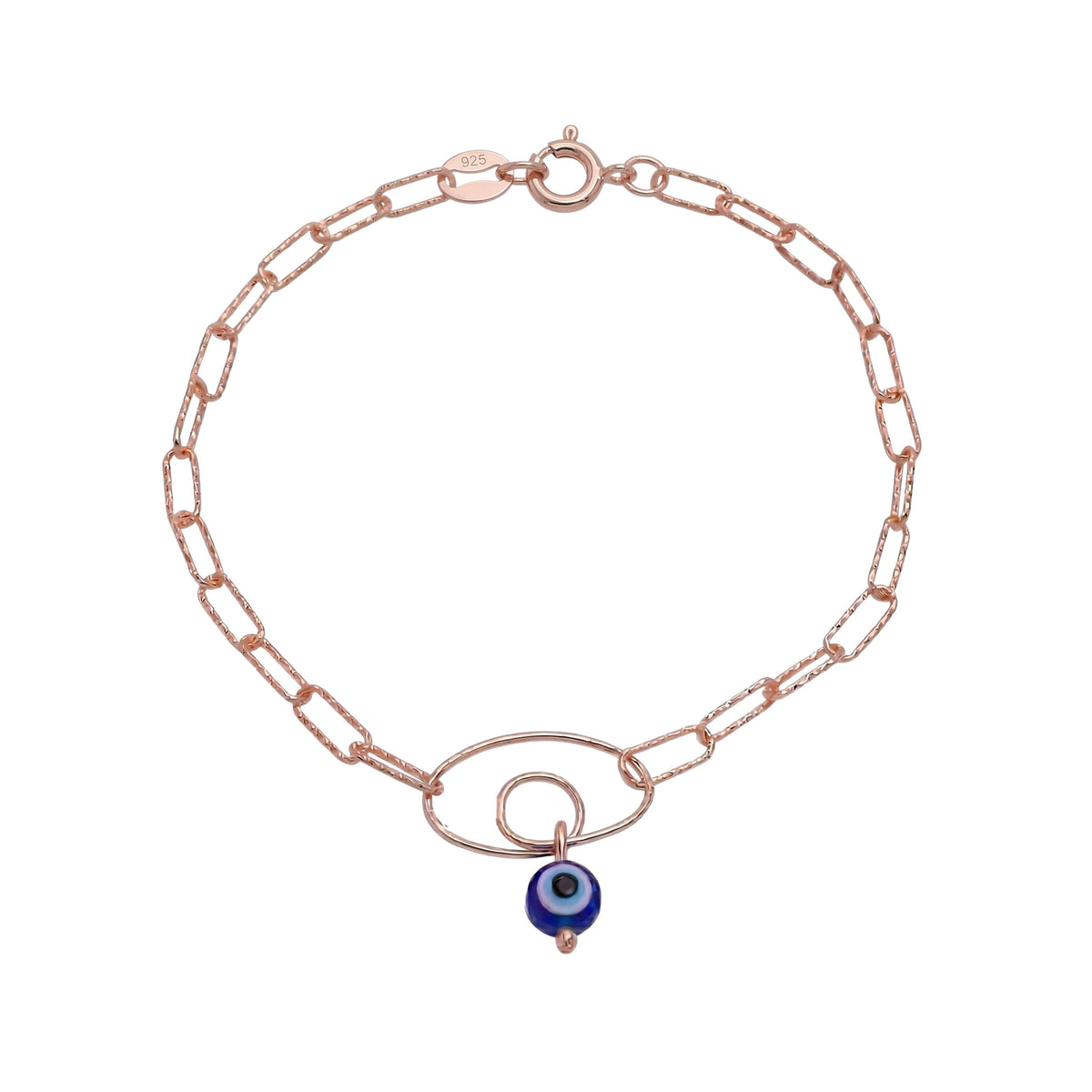 Rose Gold Evil Eye Protection Bracelet