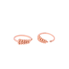 Rose Gold Leaf Toe Ring