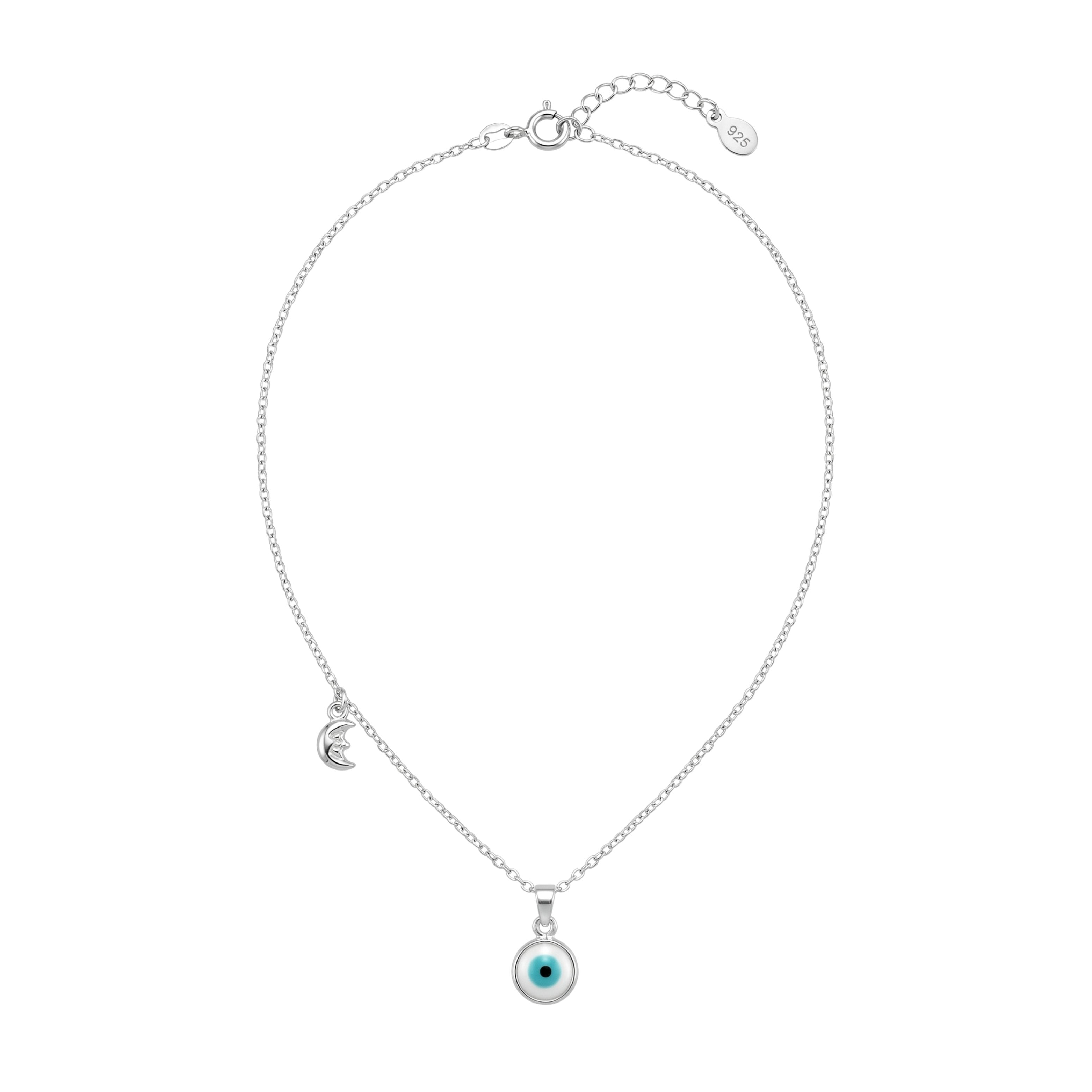 Silver Guardian Evil Eye Pendant