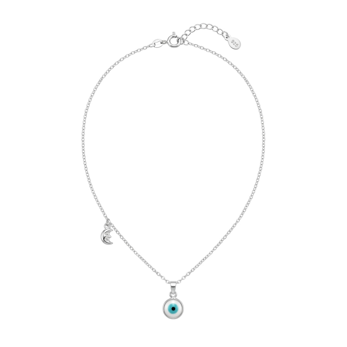 Silver Guardian Evil Eye Pendant