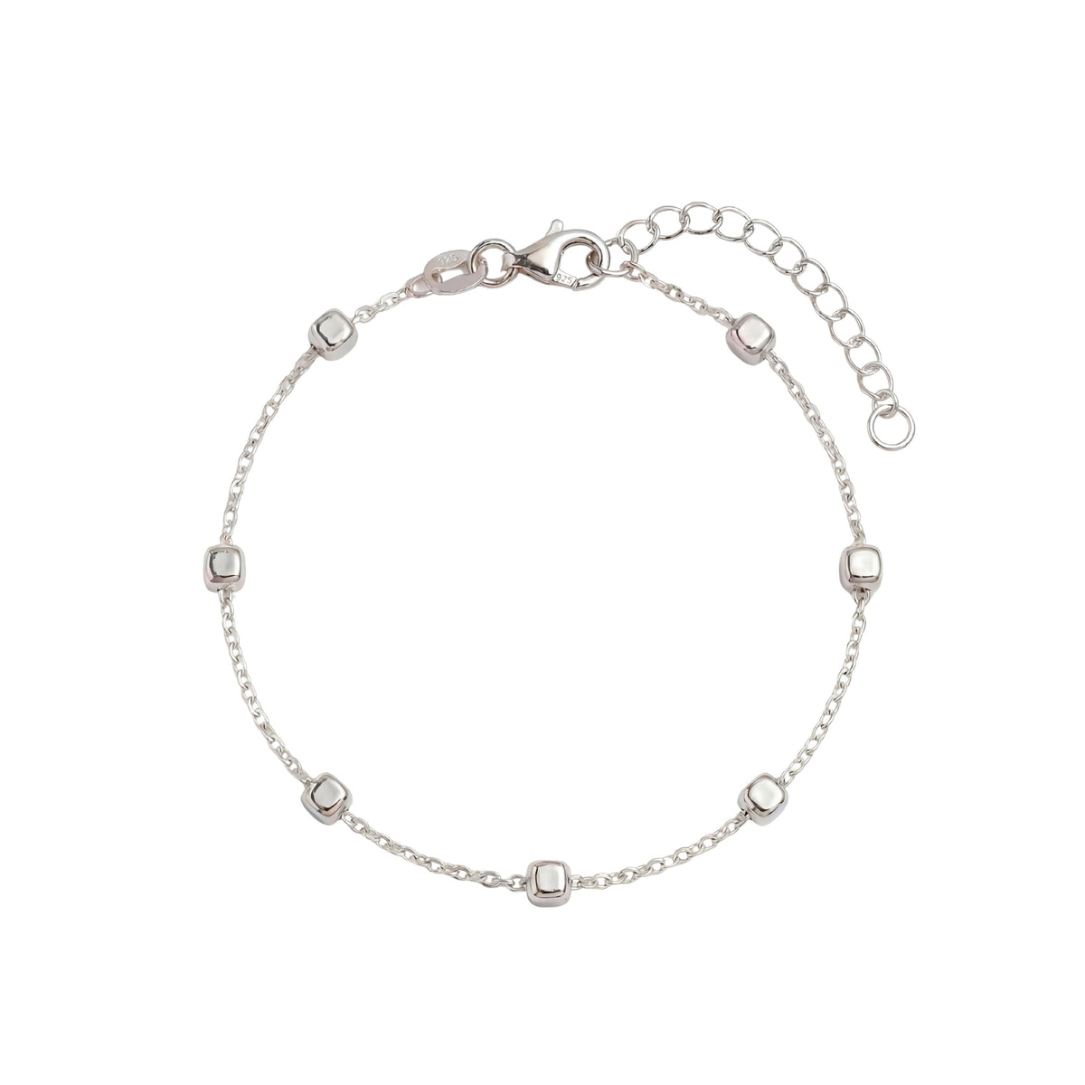 Silver Glitter Hand Bracelet