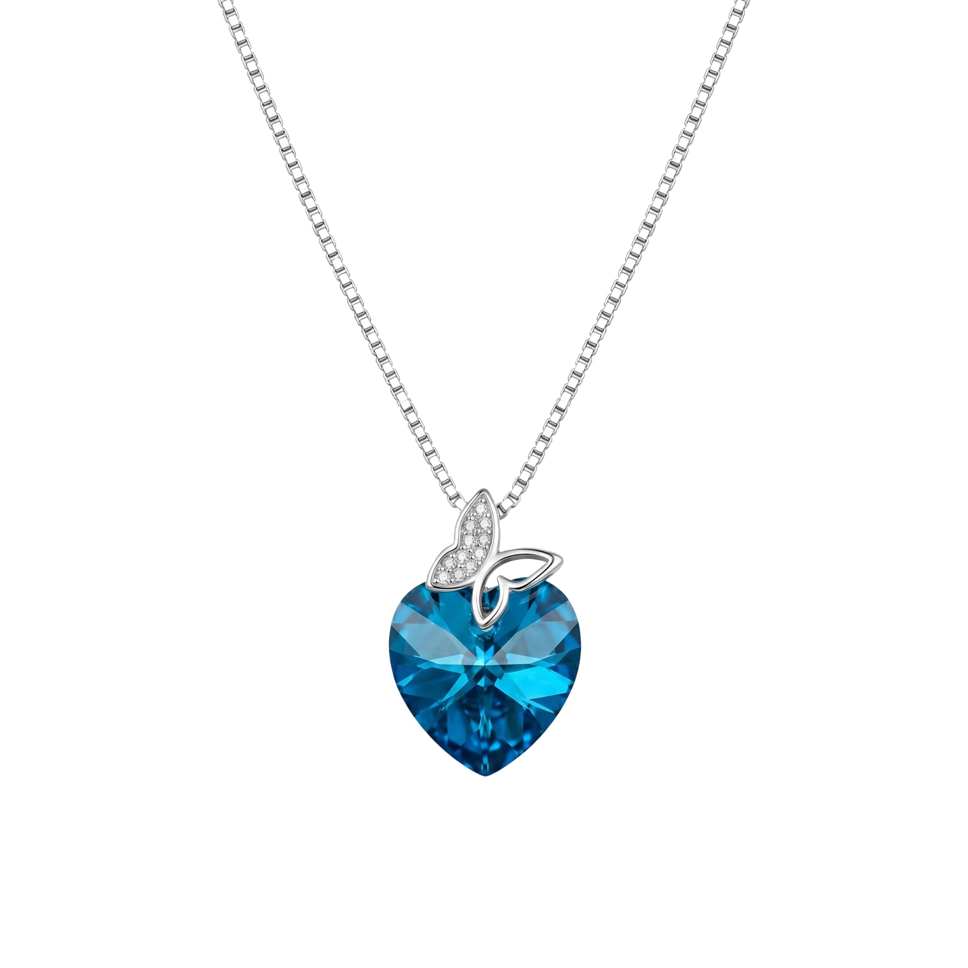 Silver Freedom & Love Butterfly Pendant