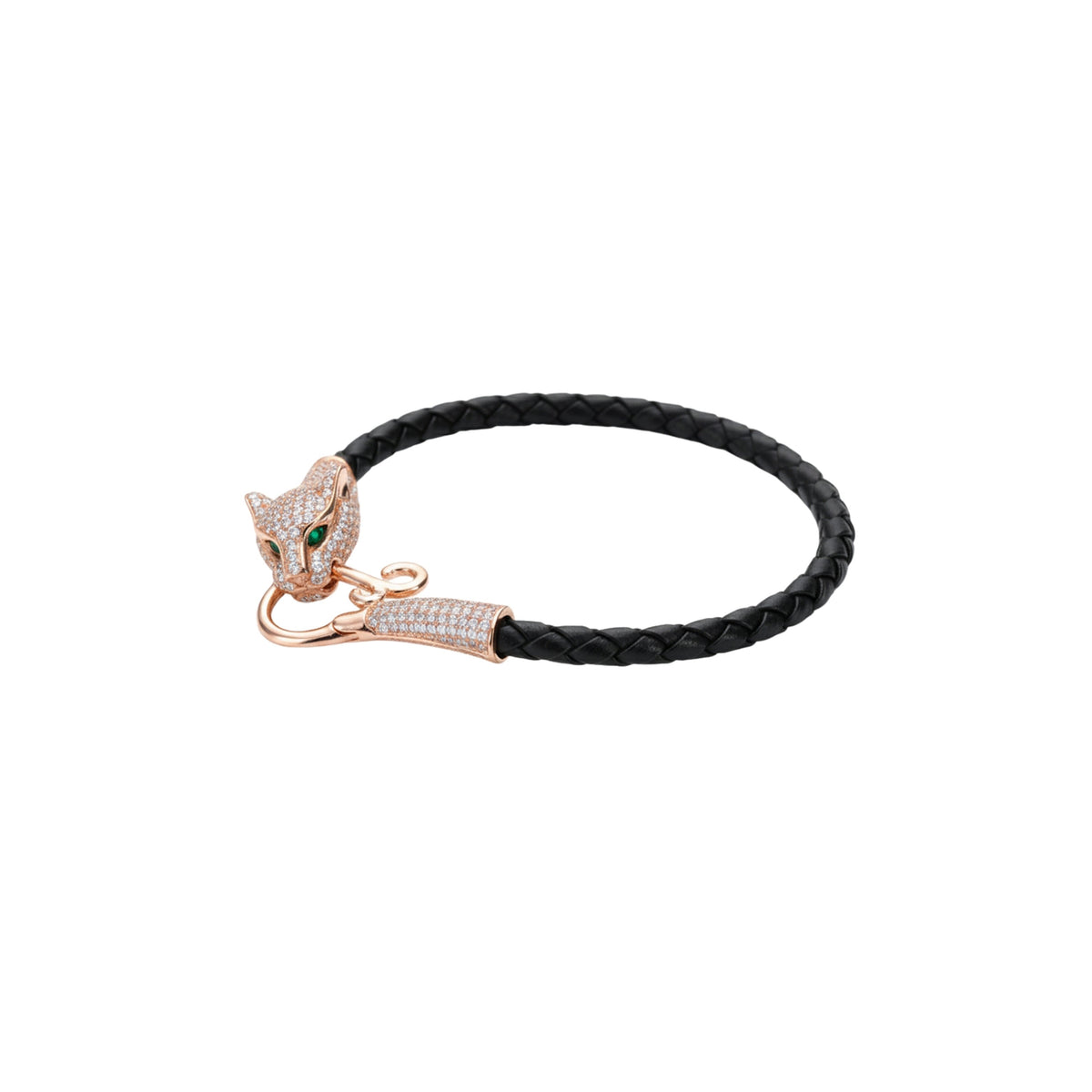 Rose Gold Panther Head Luxury Bracelet For Her