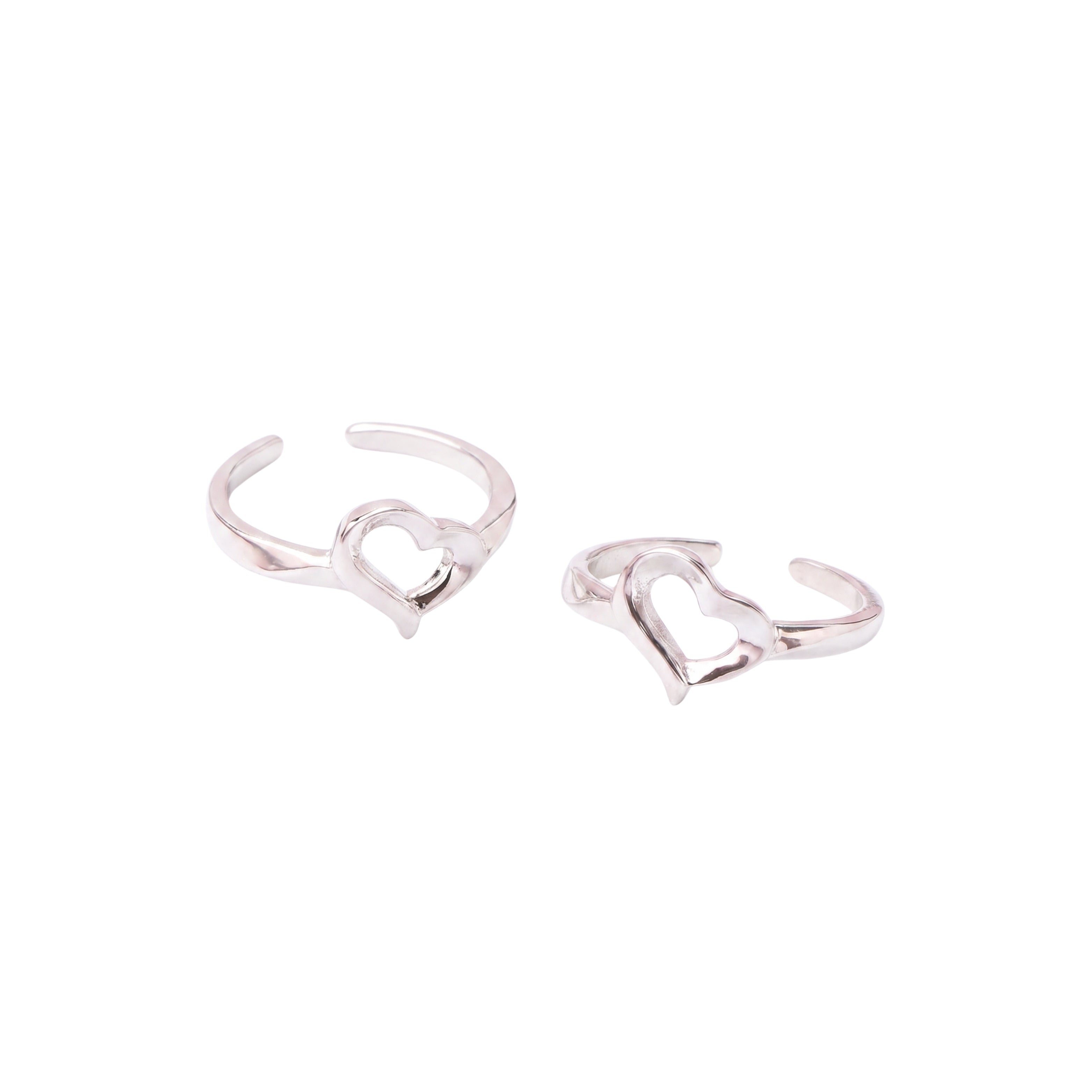 Silver Heart passionate Toe Ring