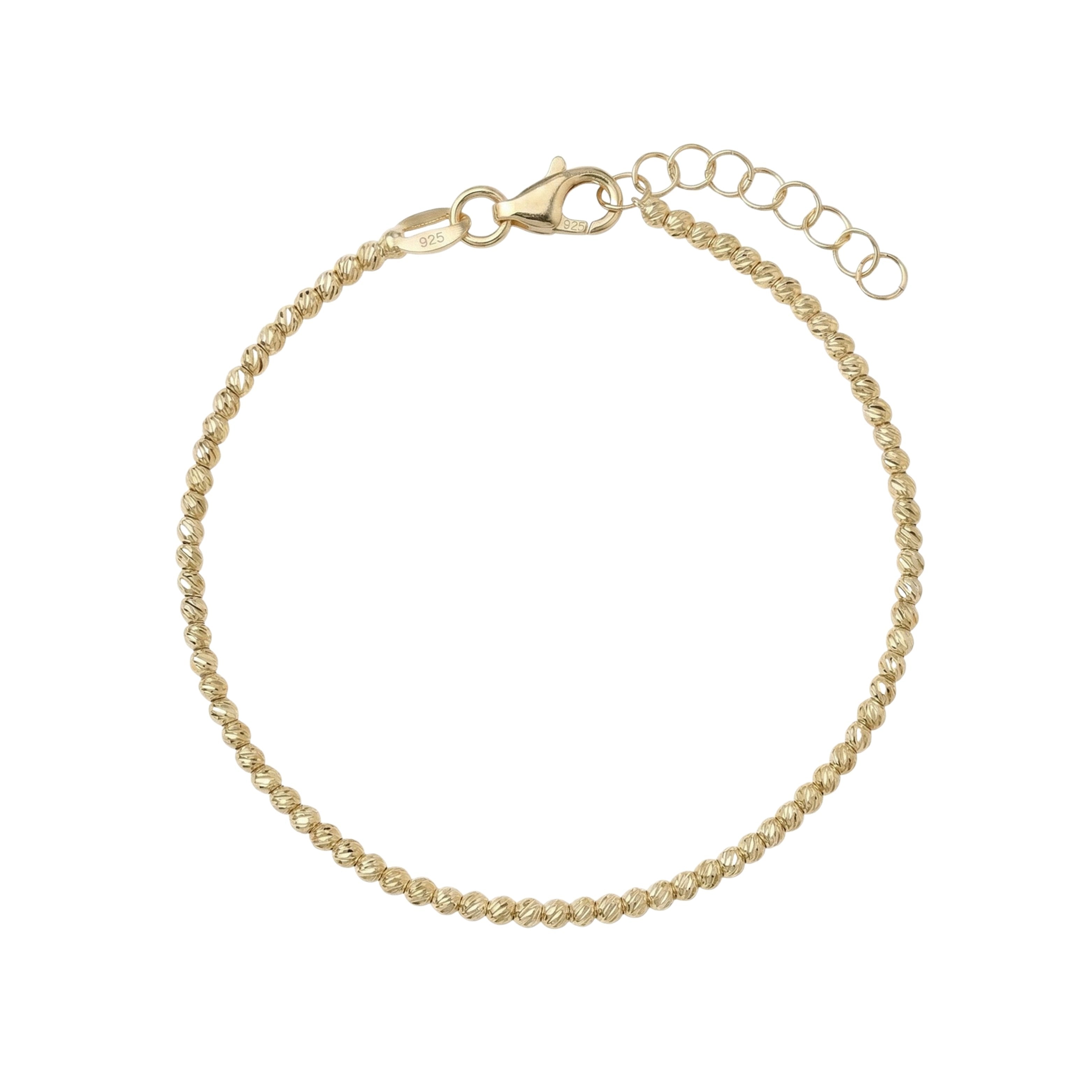 Gold Sunbeam Laser cutting Bracelet