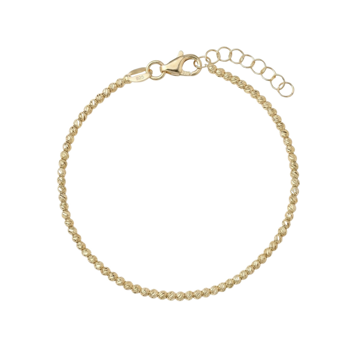 Gold Sunbeam Laser cutting Bracelet