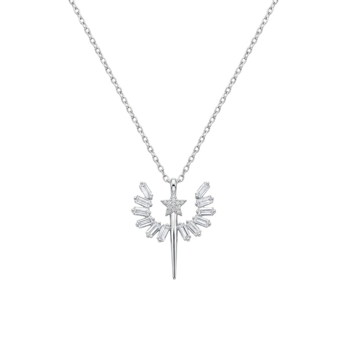 Silver Angel Wing Pendant for Her