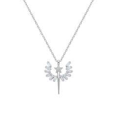 Silver Angel Wing Pendant for Her