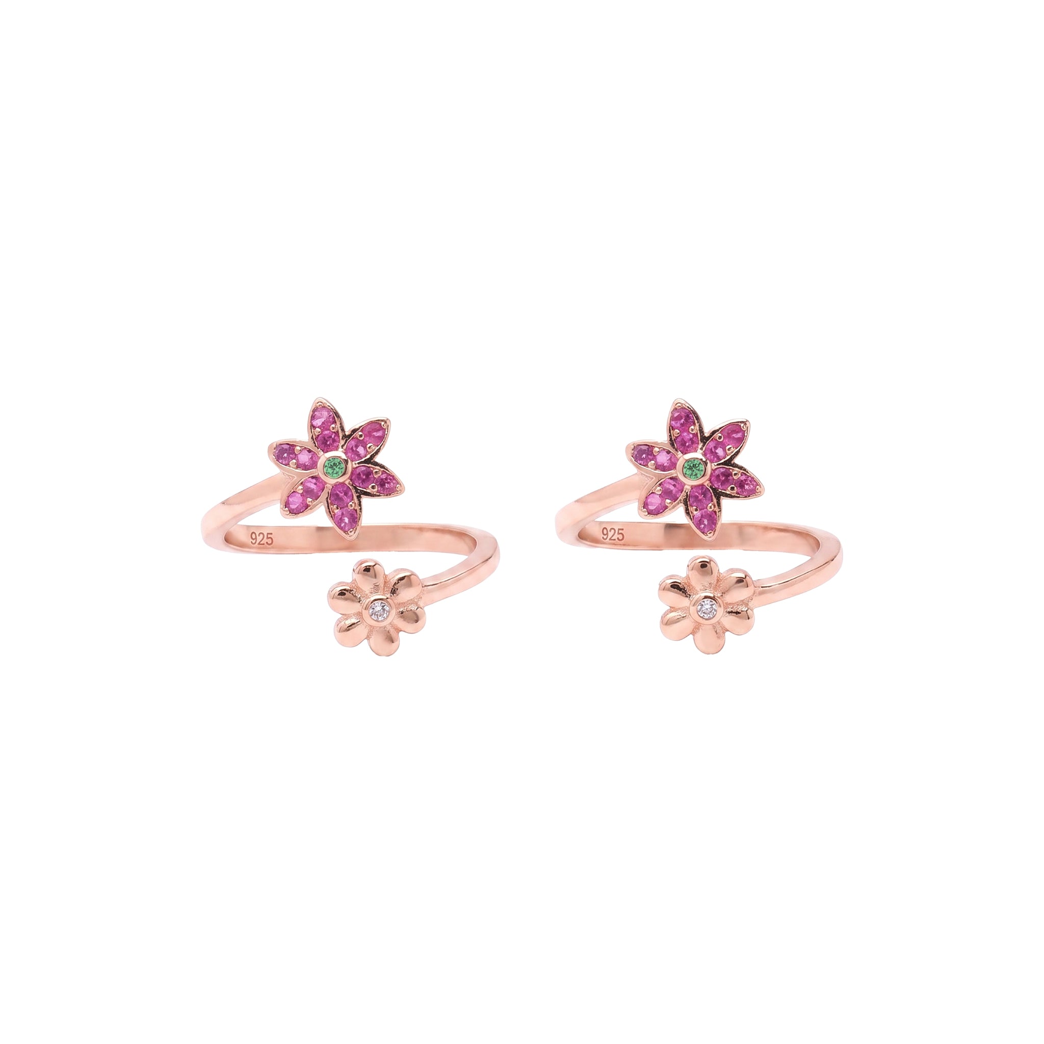 Rose Gold Daisy Toe Ring