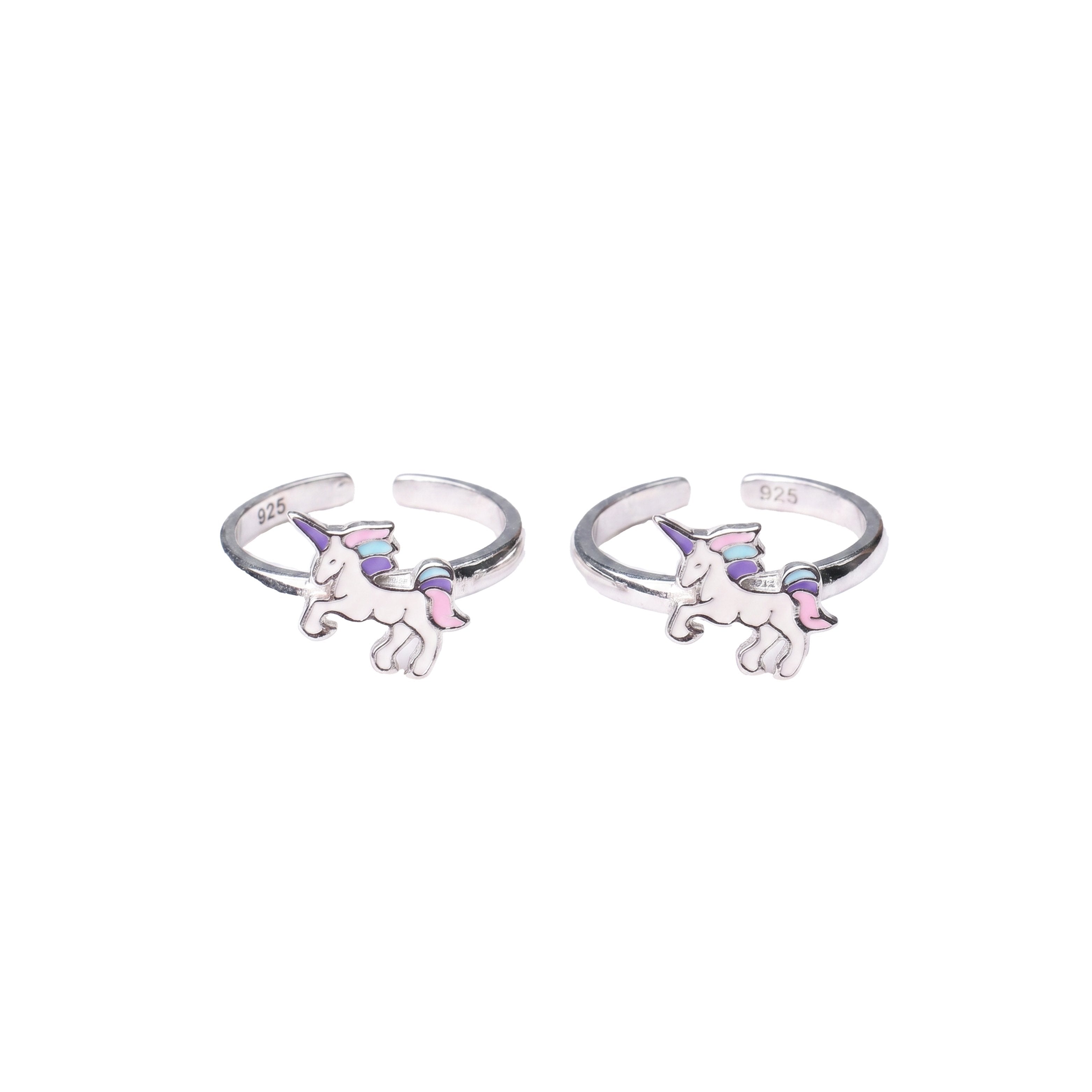 Silver Magical Unicorn Toe Ring