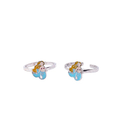 Silver Whimsical Mermaid Toe Ring for Her