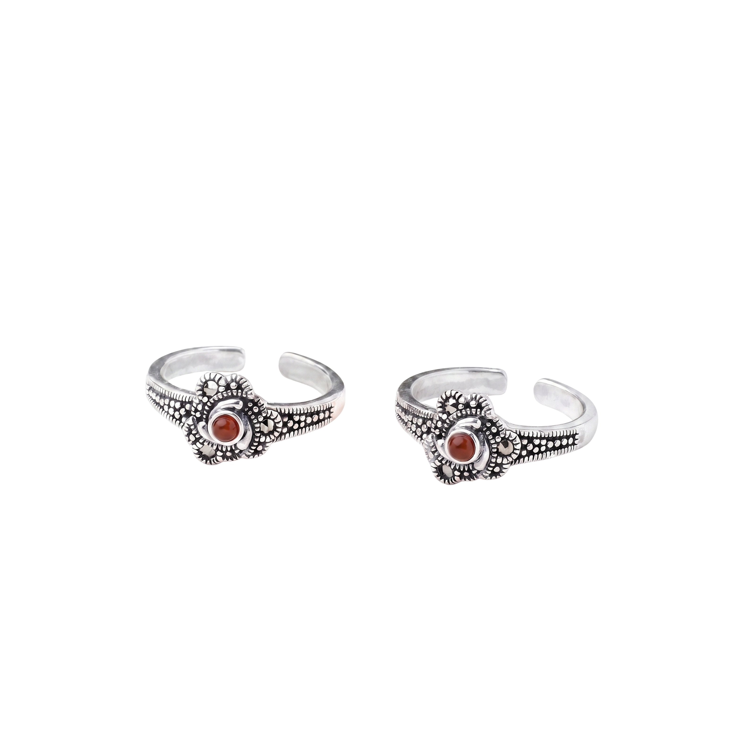 Silver Saffron Toe Ring