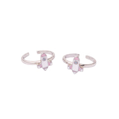 Silver Adventure Space Rocket Toe Ring