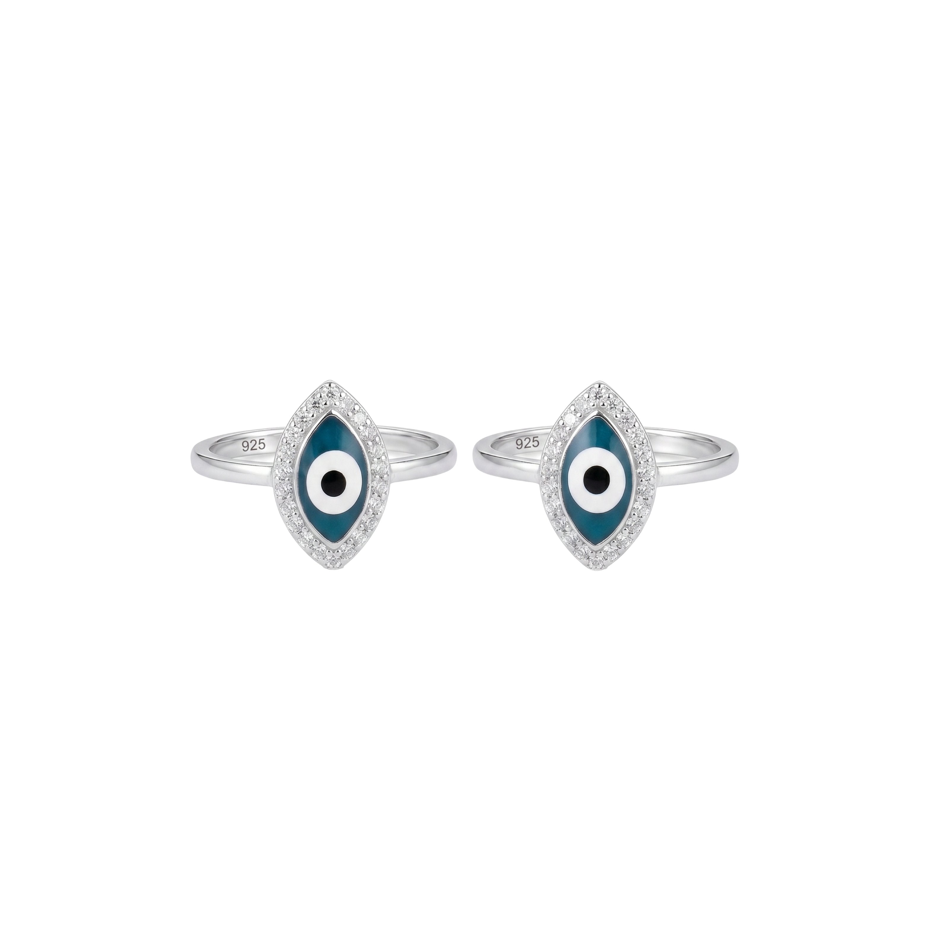 Silver Mystic Protection Evil Eye Toe Ring