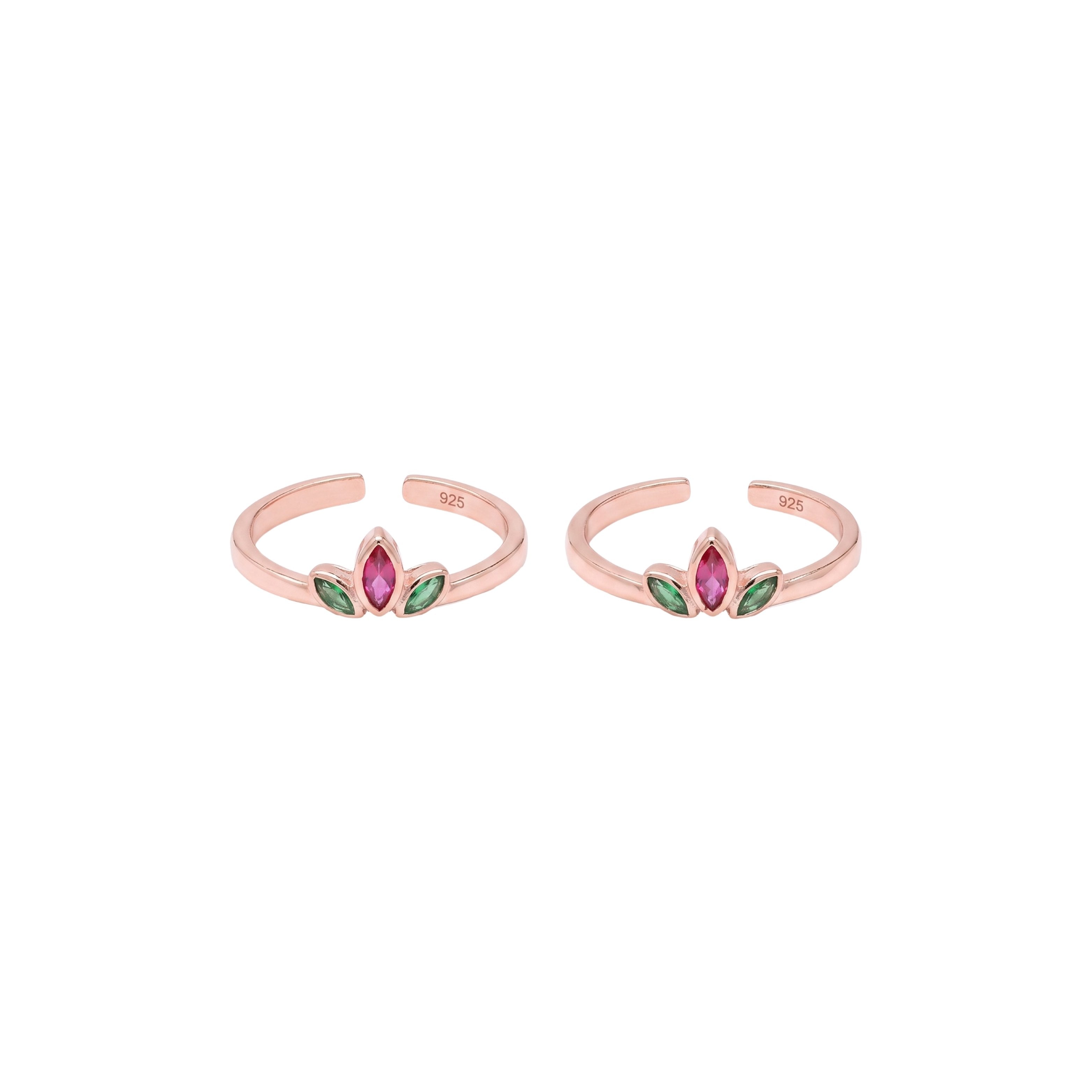 Rose Gold Crown Toe Ring