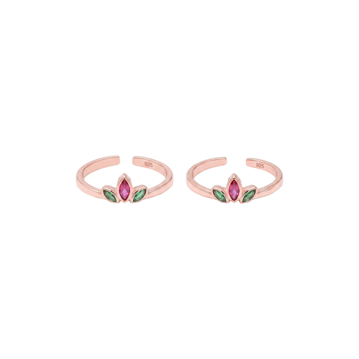 Rose Gold Crown Toe Ring