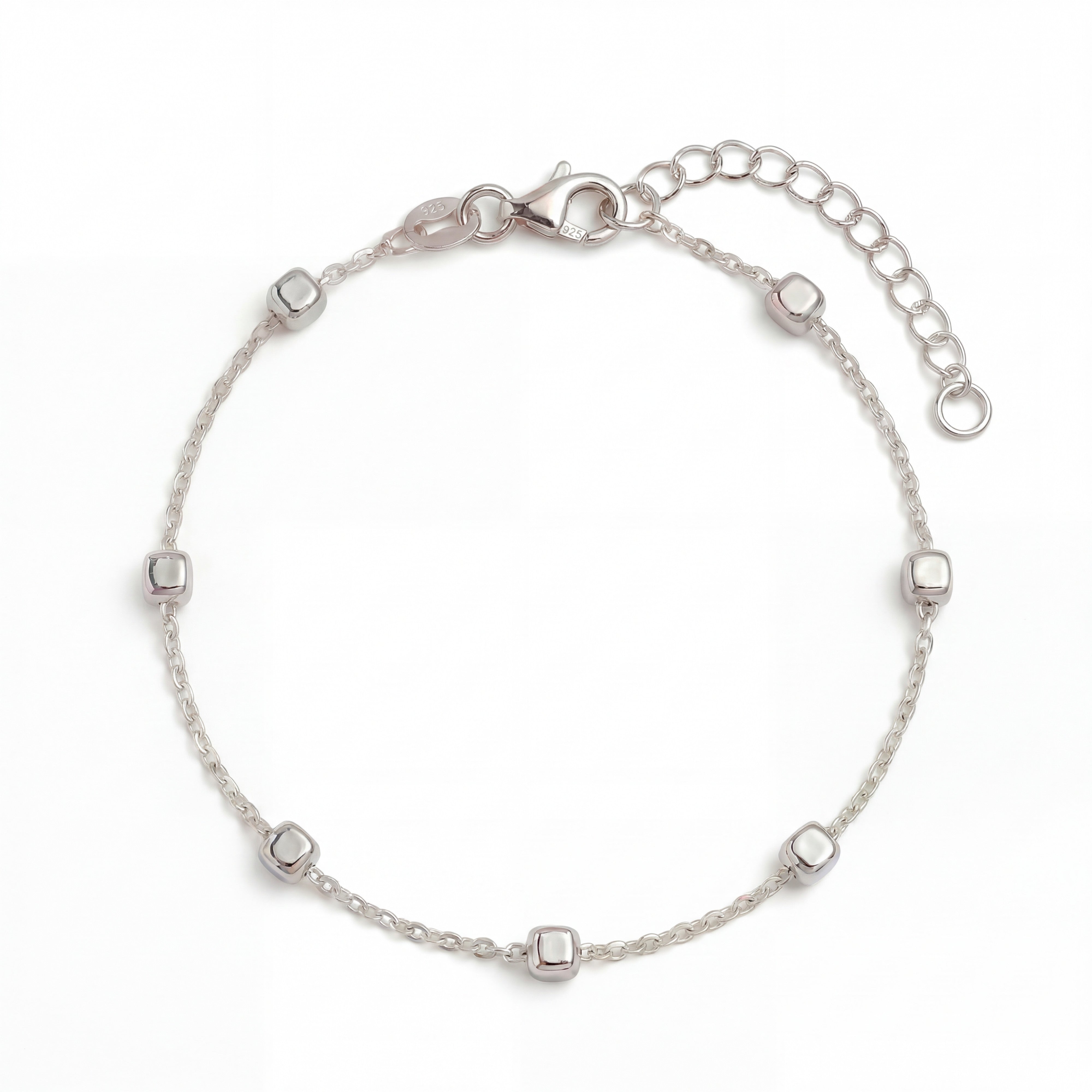 Silver Delicate Solo Hand Bracelet