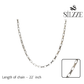 Silver Solid Link Chain For Him
