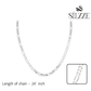 Silver Classic Figaro Chain For Him