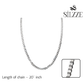 Silver Curb Interlock Chain For Him