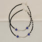 Silver Modern & Trendy Evil eye silver bar Anklets for her