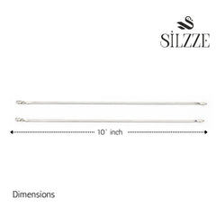 Silver Premium Wide Herringbone Chain Anklet for her